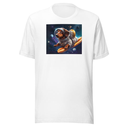 Dogstonaut Riding A Hot Dog Unisex t-shirt